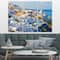 Designart - View of Fira Town Santorini - Abstract Wall Art Canvas